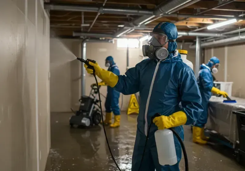 Basement Sanitization and Antimicrobial Treatment process in Montclair, NJ